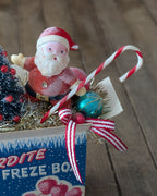 Handcrafted Vintage Kordite Freze Box Christmas Assemblage