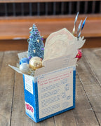 Handcrafted Vintage Kordite Freze Box Christmas Assemblage