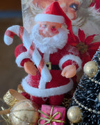 Handcrafted Large Vintage Mustard Spice Tin Christmas Assemblage