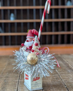 Handcrafted Vintage Ginger Spice Tin Christmas Assemblage