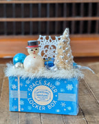 Handcrafted Vintage Space Saver Locker Box Christmas Assemblage