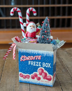 Handcrafted Kordite Freze Box Christmas Assemblage