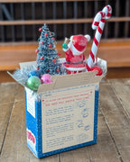 Handcrafted Kordite Freze Box Christmas Assemblage