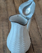 James Dudson "Argyle" Pattern Stoneware Jug with Hinged Pewter Lid, c1865