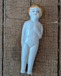 Antique German Bisque Back Bathing Baby, c1860-1890
