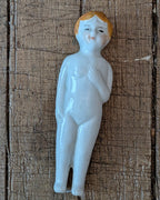Antique German Bisque Back Bathing Baby, c1860-1890