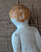 Antique German Bisque Back Bathing Baby, c1860-1890