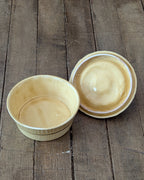 Vintage Ceramic Lidded Preserve/Jam/Honey Dish with Squirrel Handled Lid, c1930