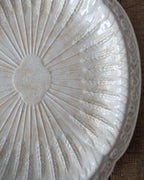 Antique Victorian Ironstone Bread Plate, c1850-1890