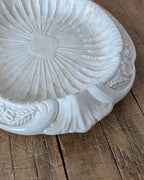 Antique Victorian Ironstone Bread Plate, c1850-1890