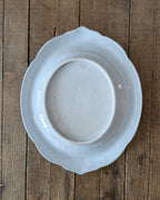 Antique Victorian Ironstone Bread Plate, c1850-1890
