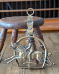 Vintage Brass Equestrian Wall Hook