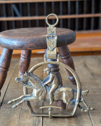 Vintage Brass Equestrian Wall Hook