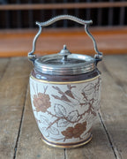 Victorian-era Taylor, Tunnicliffe & Co. Biscuit Barrel, c1886