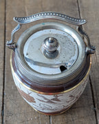 Victorian-era Taylor, Tunnicliffe & Co. Biscuit Barrel, c1886
