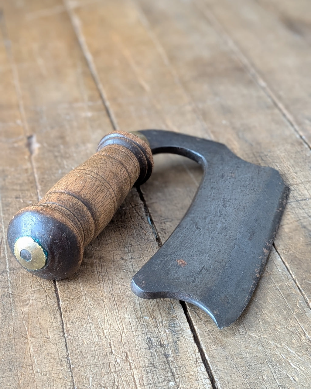 Antique Hand-Forged Steel Herb and Food Chopper, c1890