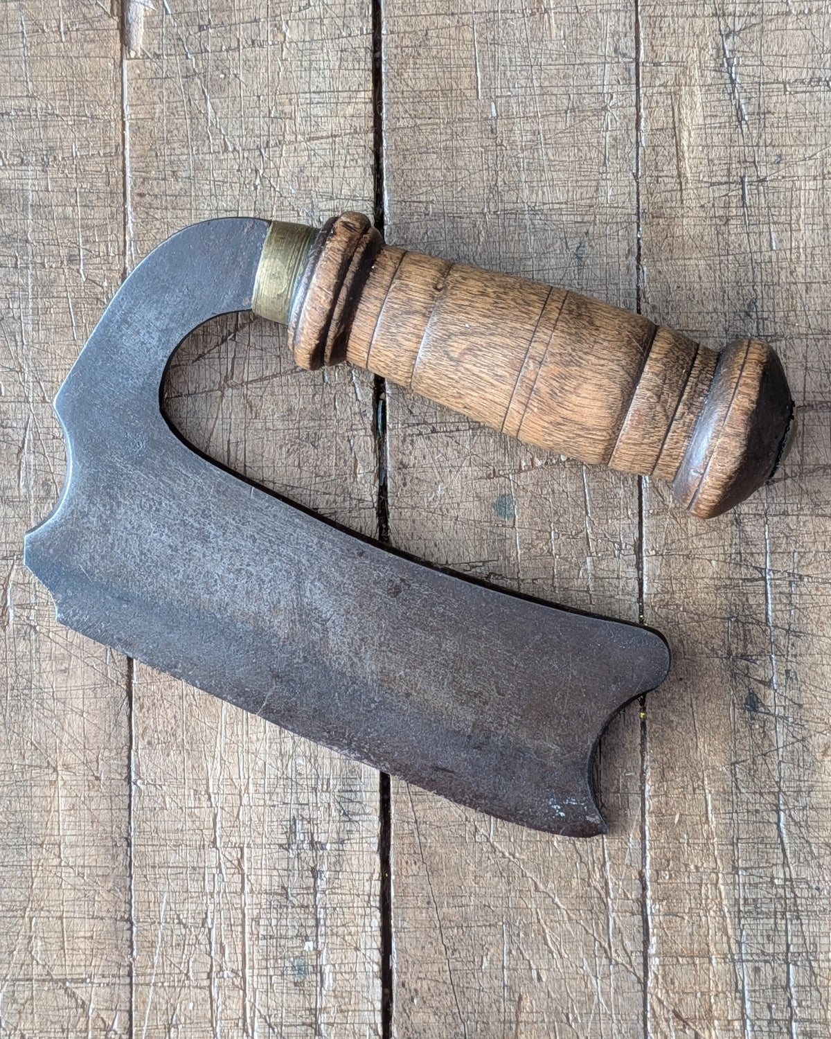 Antique Hand-Forged Steel Herb and Food Chopper, c1890