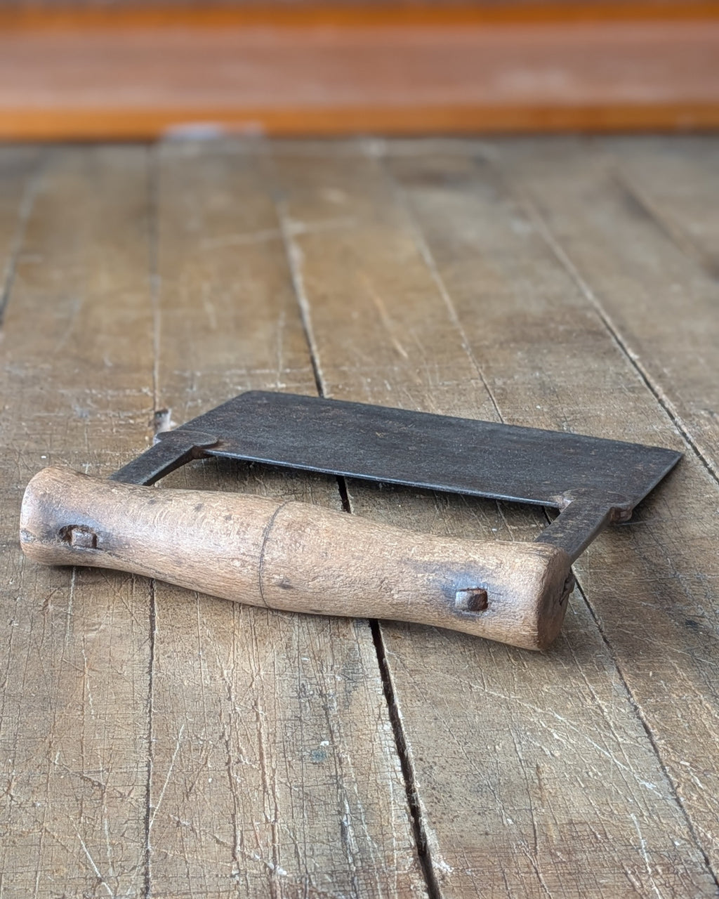 Antique Wooden-Handled Food or Herb Chopper, c1890