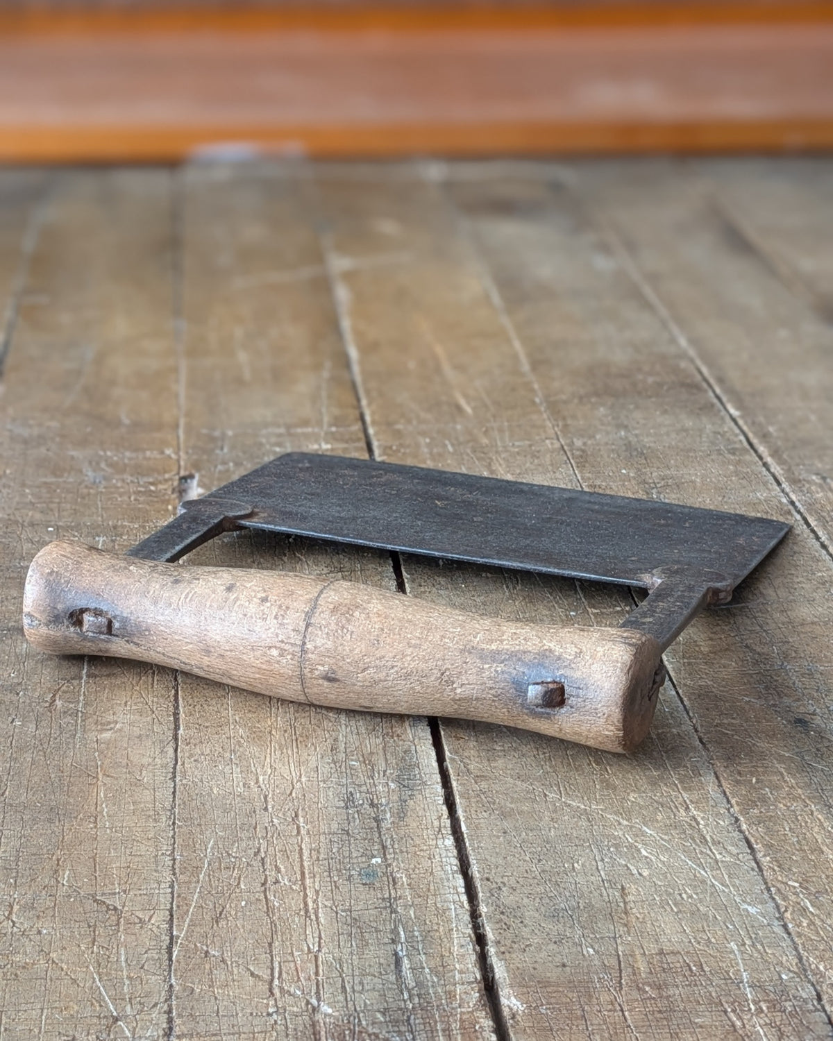 Antique Wooden-Handled Food or Herb Chopper, c1890