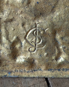 James Cartland & Sons Brass Rustic Gate Letter Holder, c1890-1910