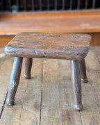 Primitive Milking or Hearth Stool from England