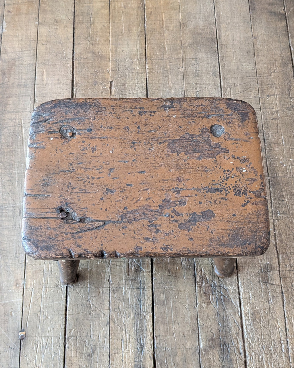 Primitive Milking or Hearth Stool from England