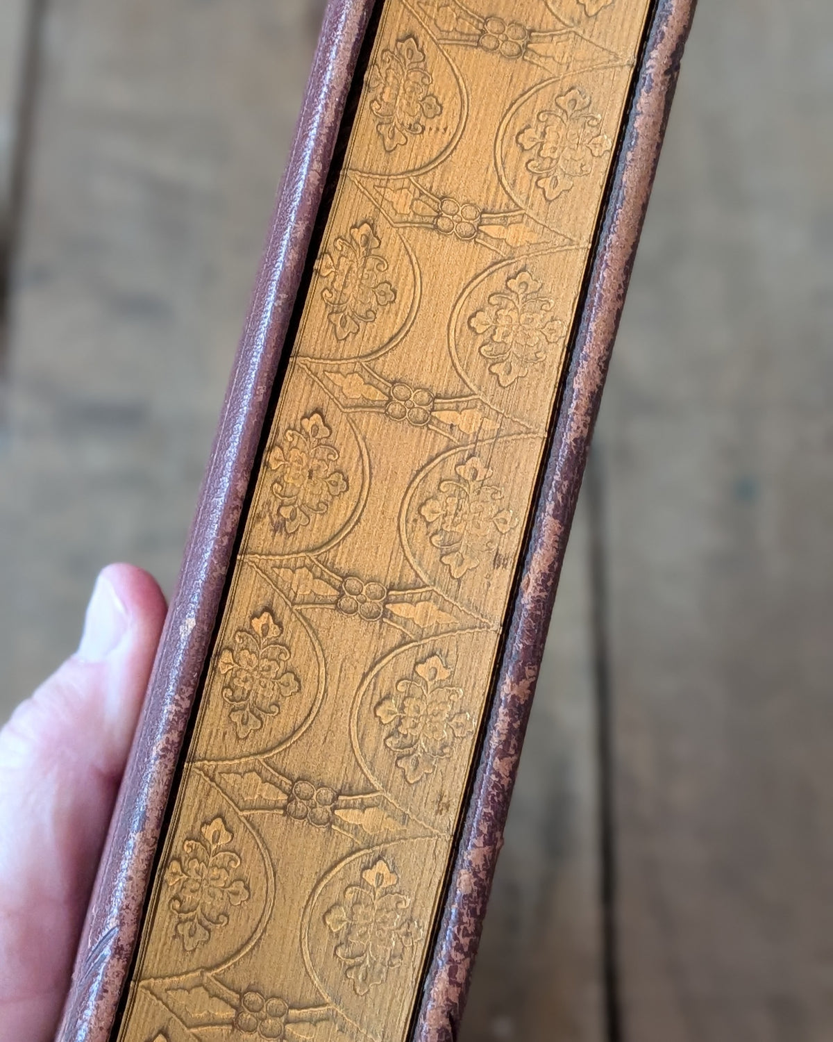 Tooled Leather-Bound "Longfellow's Poetical Works" with Gauffered Gold Edges, c1859-1864