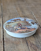 Pratt Ware Lid Only Featuring Artwork "The Waterfall"