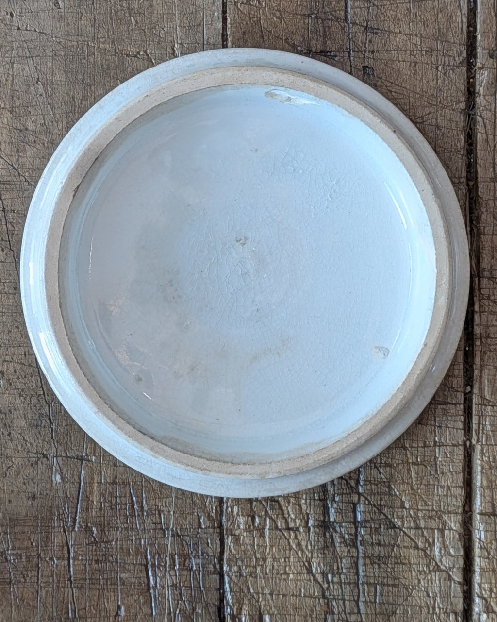 Pratt Ware Lid Only Featuring Artwork "The Waterfall"
