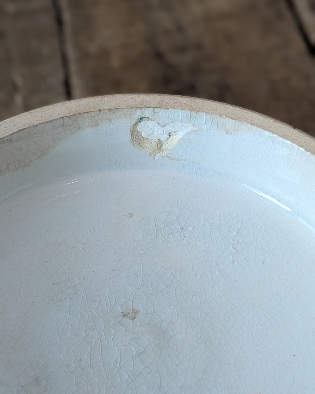 Pratt Ware Lid Only Featuring Artwork "The Waterfall"