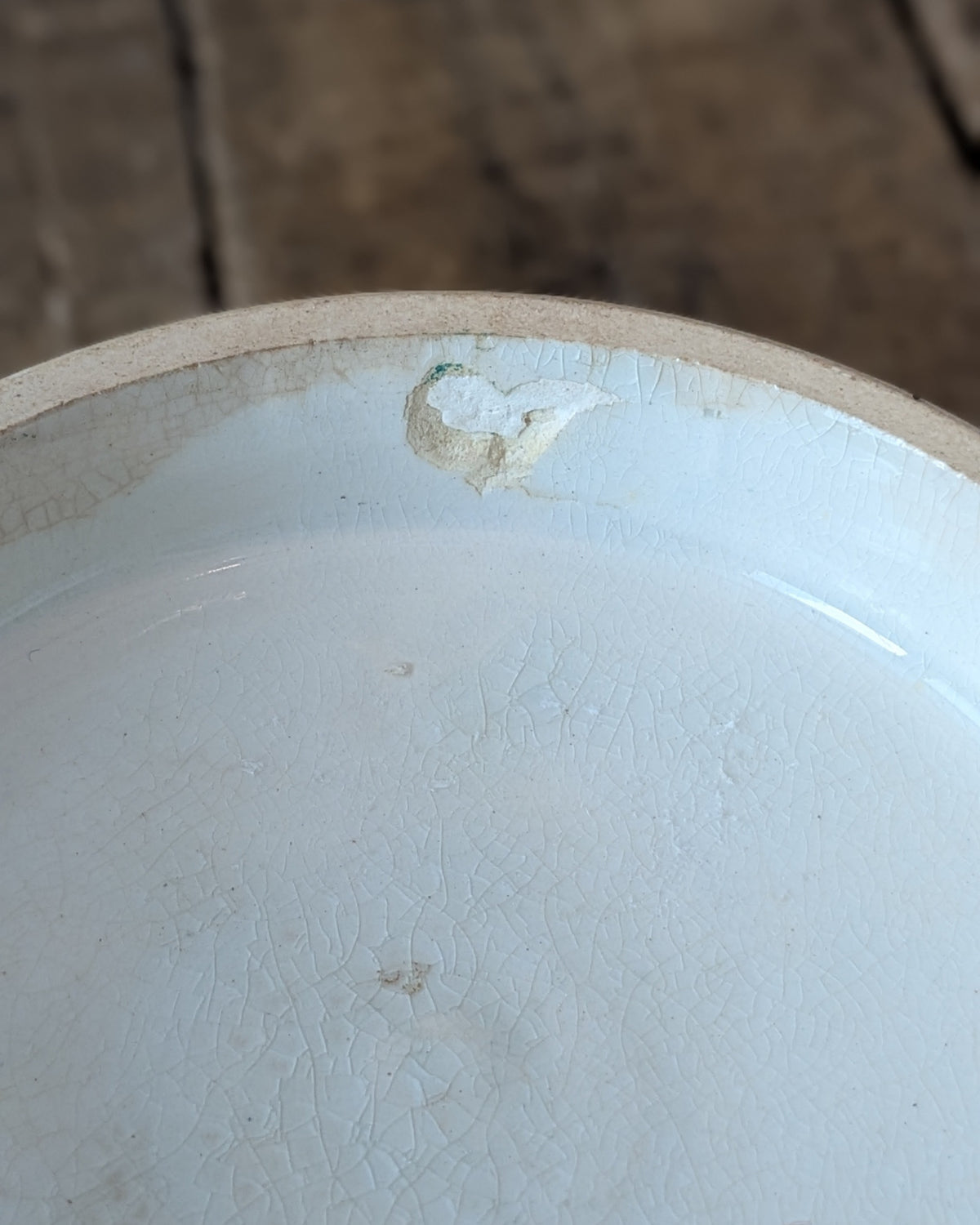 Pratt Ware Lid Only Featuring Artwork "The Waterfall"