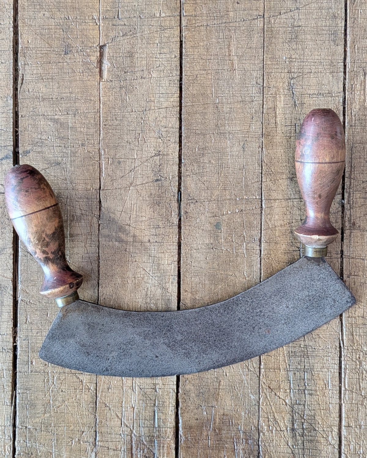 Victorian-Era Double-Handled Mezzaluna