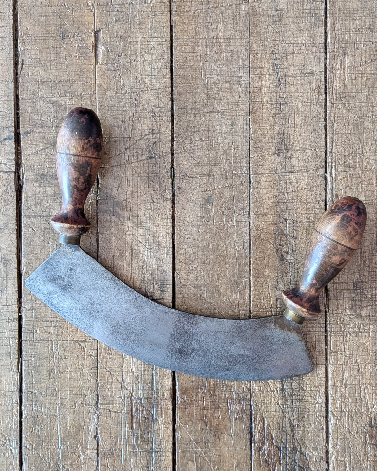 Victorian-Era Double-Handled Mezzaluna