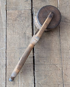 Hand-Carved Antique Wooden Treen Butter or Pastry/Cookie Roller