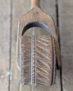 Hand-Carved Antique Wooden Treen Butter or Pastry/Cookie Roller