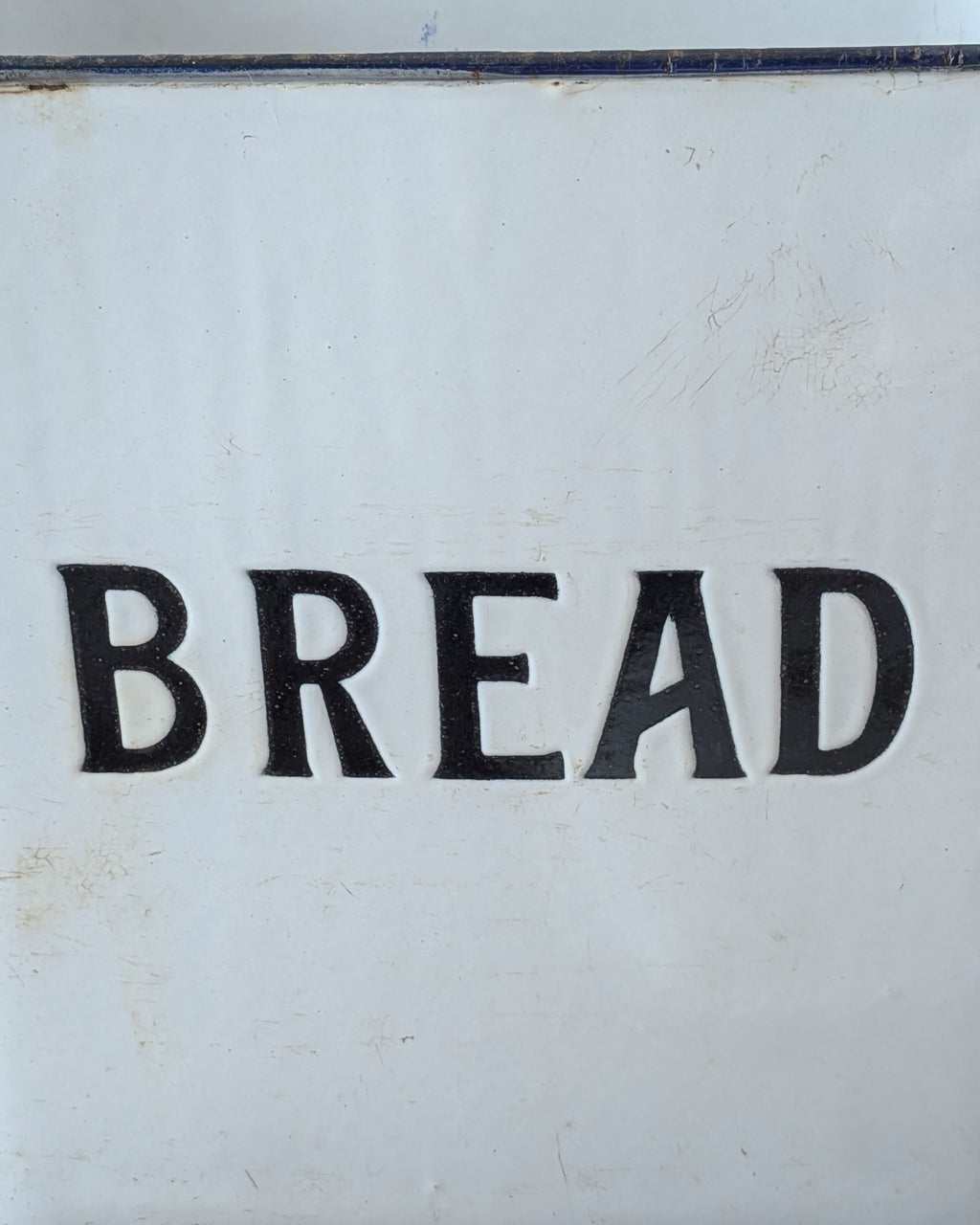 Vintage English Enamel Bread Bin