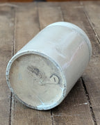 Rolled Lip Stoneware Jam Pot