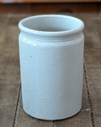 Rolled Lip Stoneware Jam Pot
