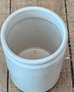 Rolled Lip Stoneware Jam Pot