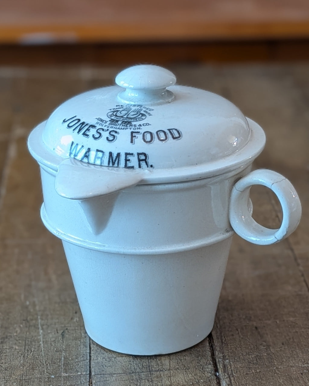 Victorian Ironstone Jones's Food Warmer