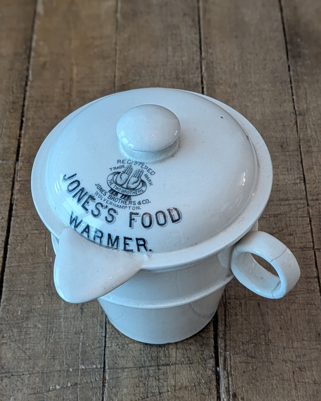 Victorian Ironstone Jones's Food Warmer