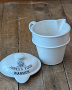 Victorian Ironstone Jones's Food Warmer
