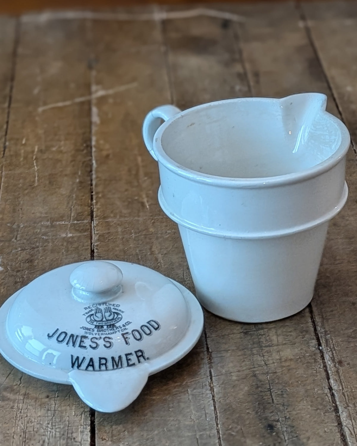 Victorian Ironstone Jones's Food Warmer