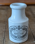 Antique French Ironstone Moutarde Marguery Jar, c1880-1895