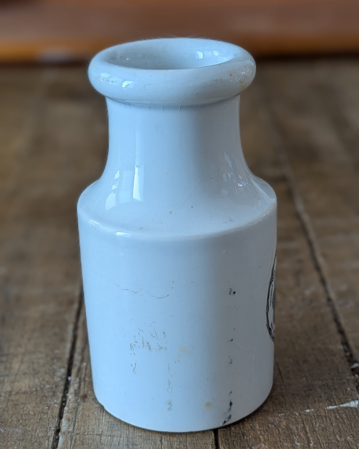 Antique French Ironstone Moutarde Marguery Jar, c1880-1895