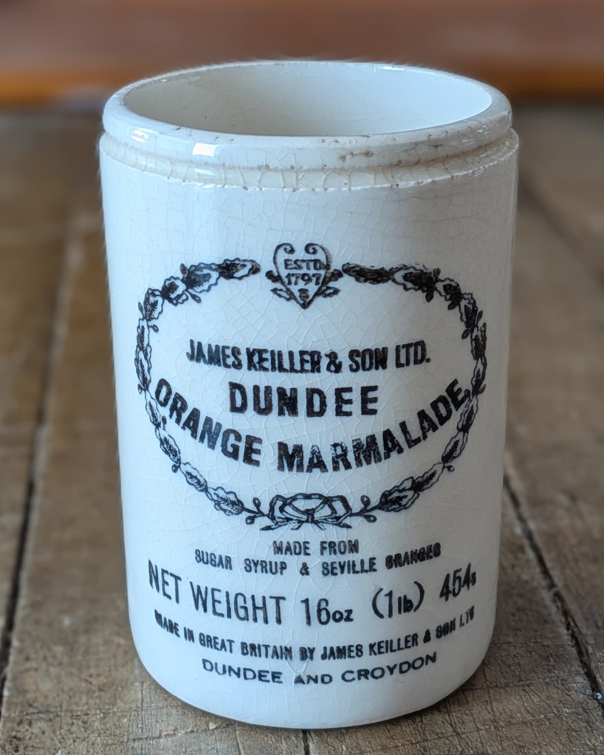 James Keiller & Sons Dundee Marmalade Crock