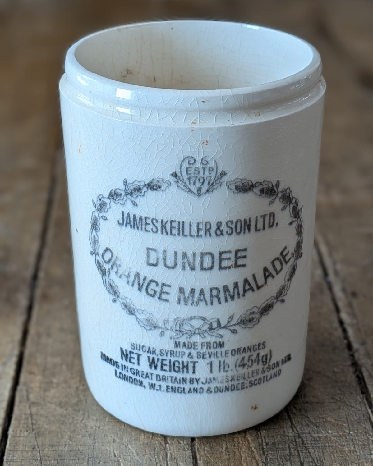 James Keiller & Sons Dundee Marmalade Crock